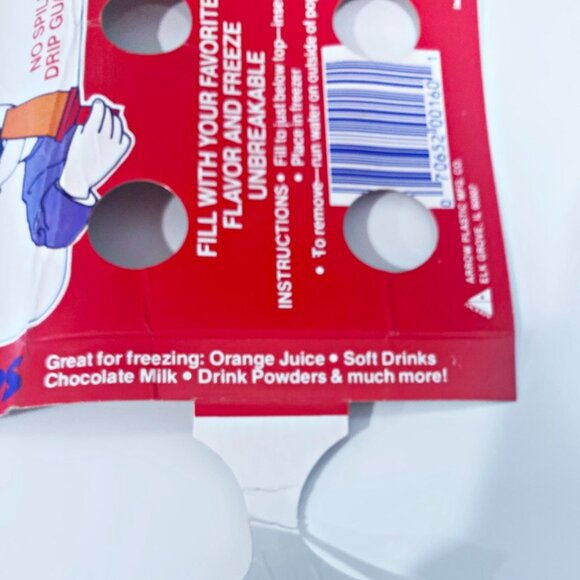 Arrow Plastics Frozen Ice Pop Molds Set of 2 Vintage No Spill Drip Guard USA - Picture 8 of 8